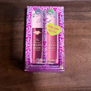 Too Faced Pillow Balm Duo - Soft Pink and Warm Peach